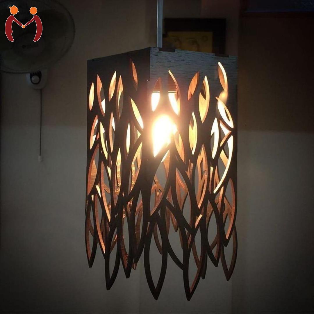 Modern Leaf Cut Pendant Light Decorative Hanging Lamp